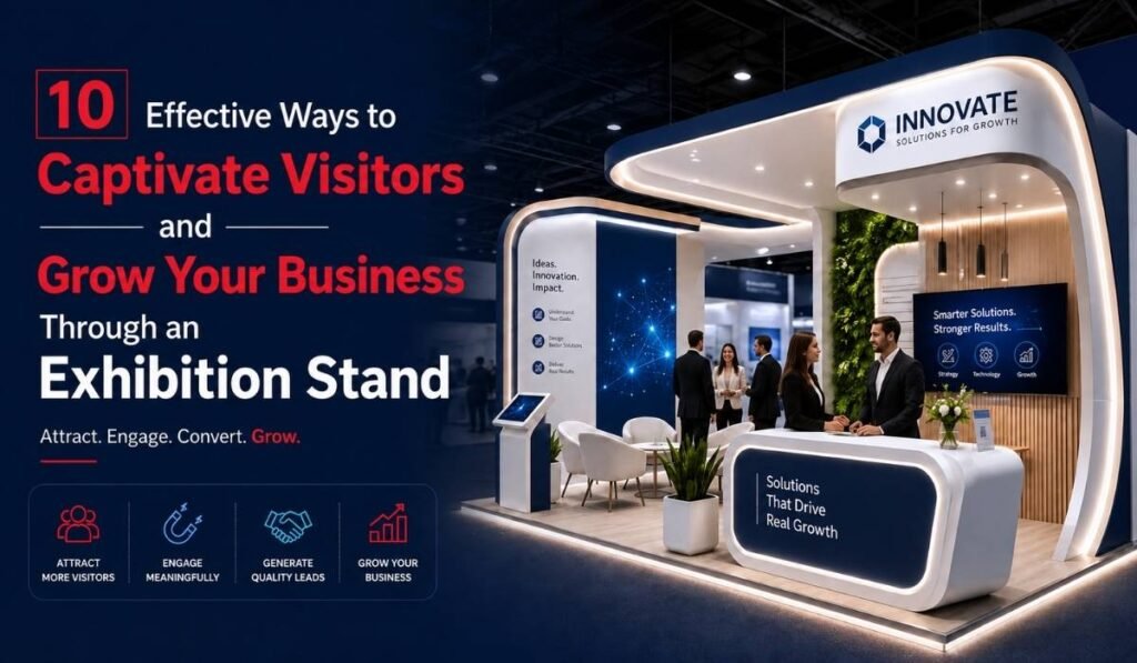 10 Effective Ways to Captivate Visitors and Grow Your Business Through an Exhibition Stand 2 10 Effective Ways to Captivate Visitors and Grow Your Business Through an Exhibition Stand