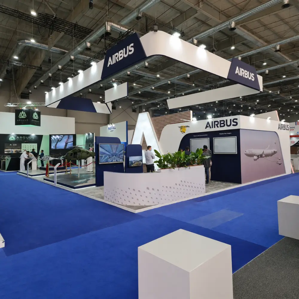 Reusable exhibition stand components prepared for dismantling, storage and future use